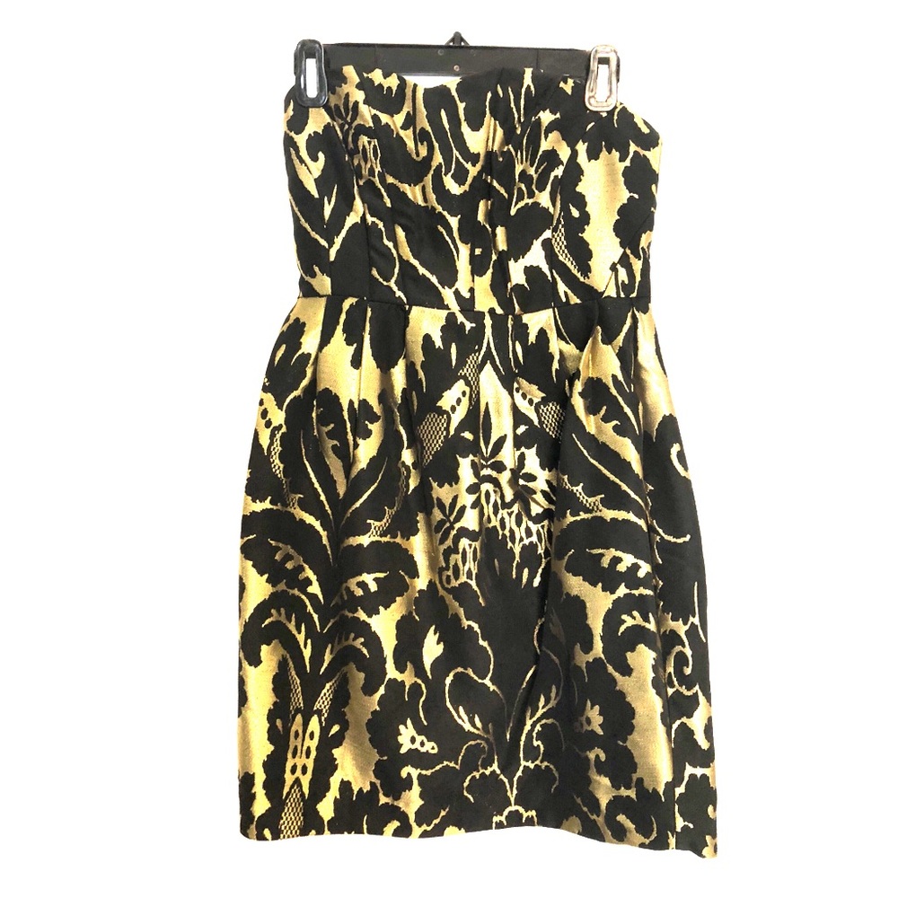 Strapless mini dress